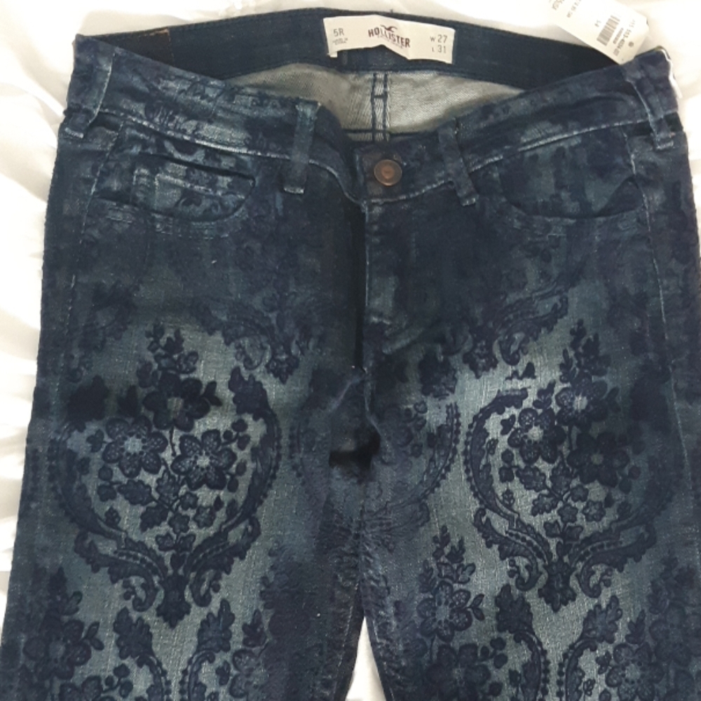 Dark blue jeans